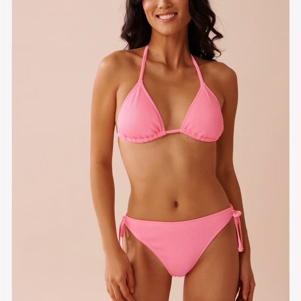 NWT La Vie En Rose - Pink Quilted Bikini Set